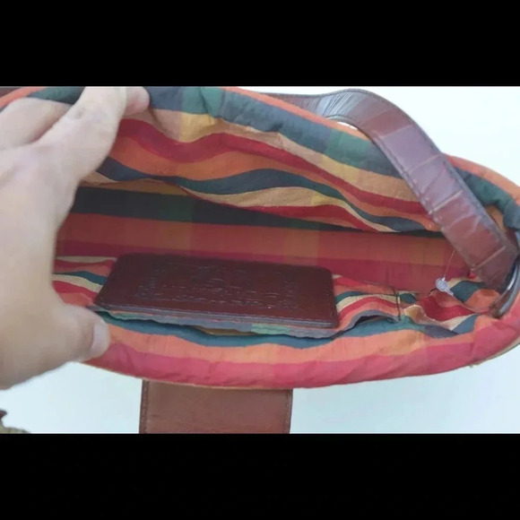 Brighton woven basket bag with leather trim - Picture 5 of 7